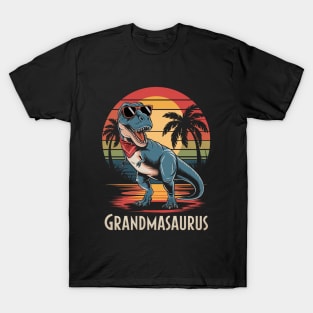 Grandmasaurus T Rex Dinosaur Grandma Saurus Family T-Shirt